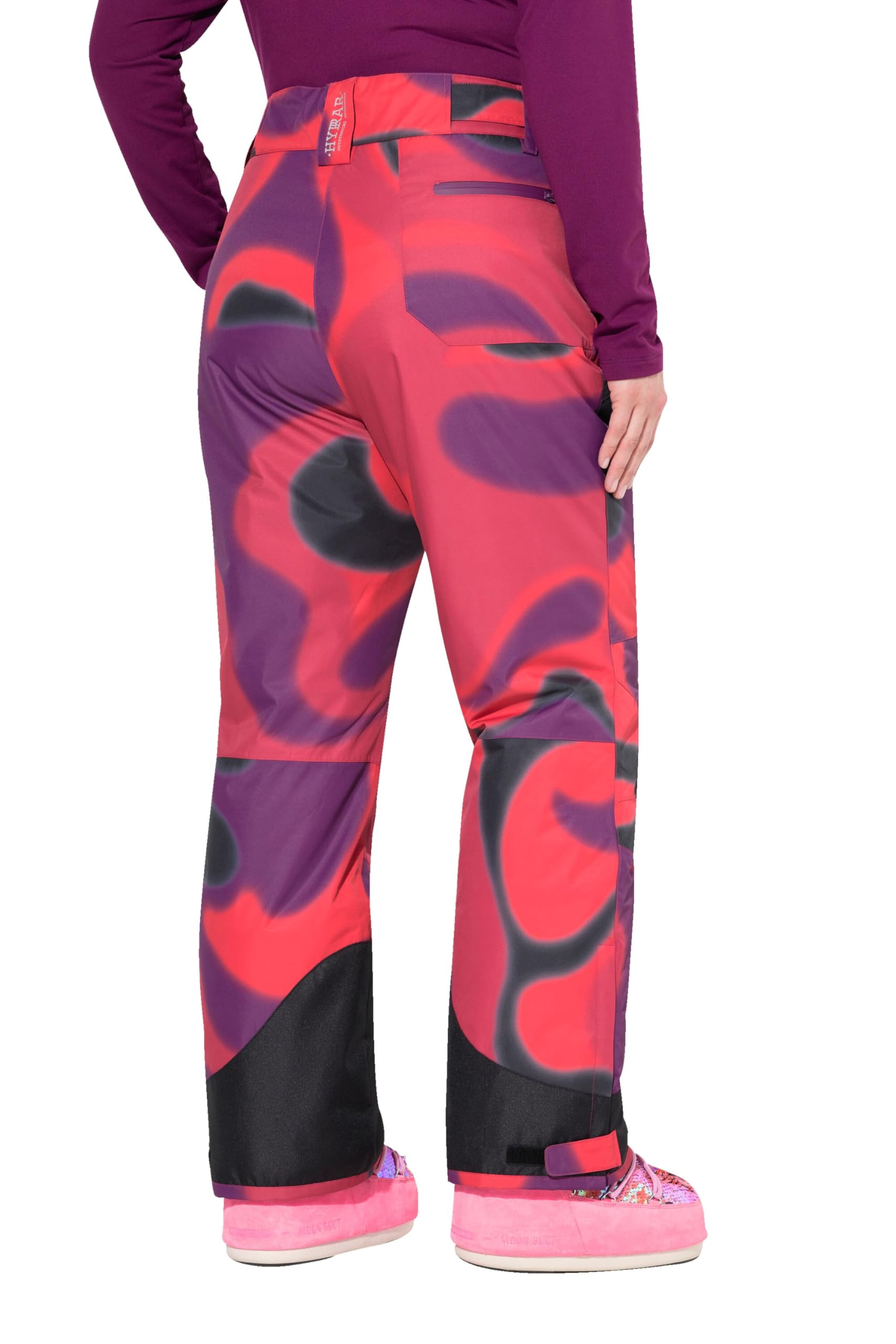 Ulla Popken Damen große Größen Übergrößen Plus Size HYPRAR Skihose, wasserdicht, Klettriegel, Formknie 832529