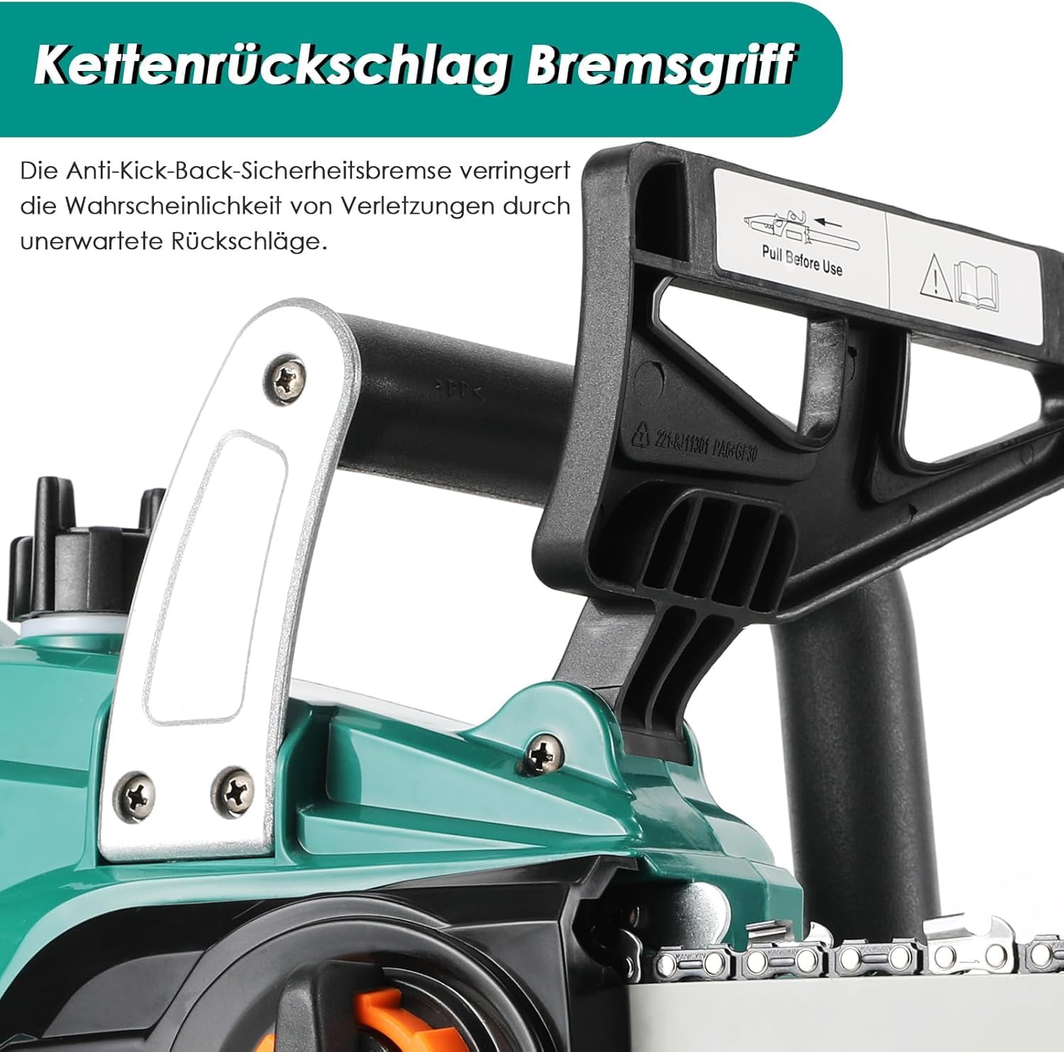 12 Pollici Motosega a Batteria con Li-Ion 20V Batteria,4000 mAh Motosega Elettrica Lunghezza di Taglio 30,5 cm,Sega Elettrica con Catene/Barre Guida/Caricabatterie,Motore Brushless,per Tagliare Legna