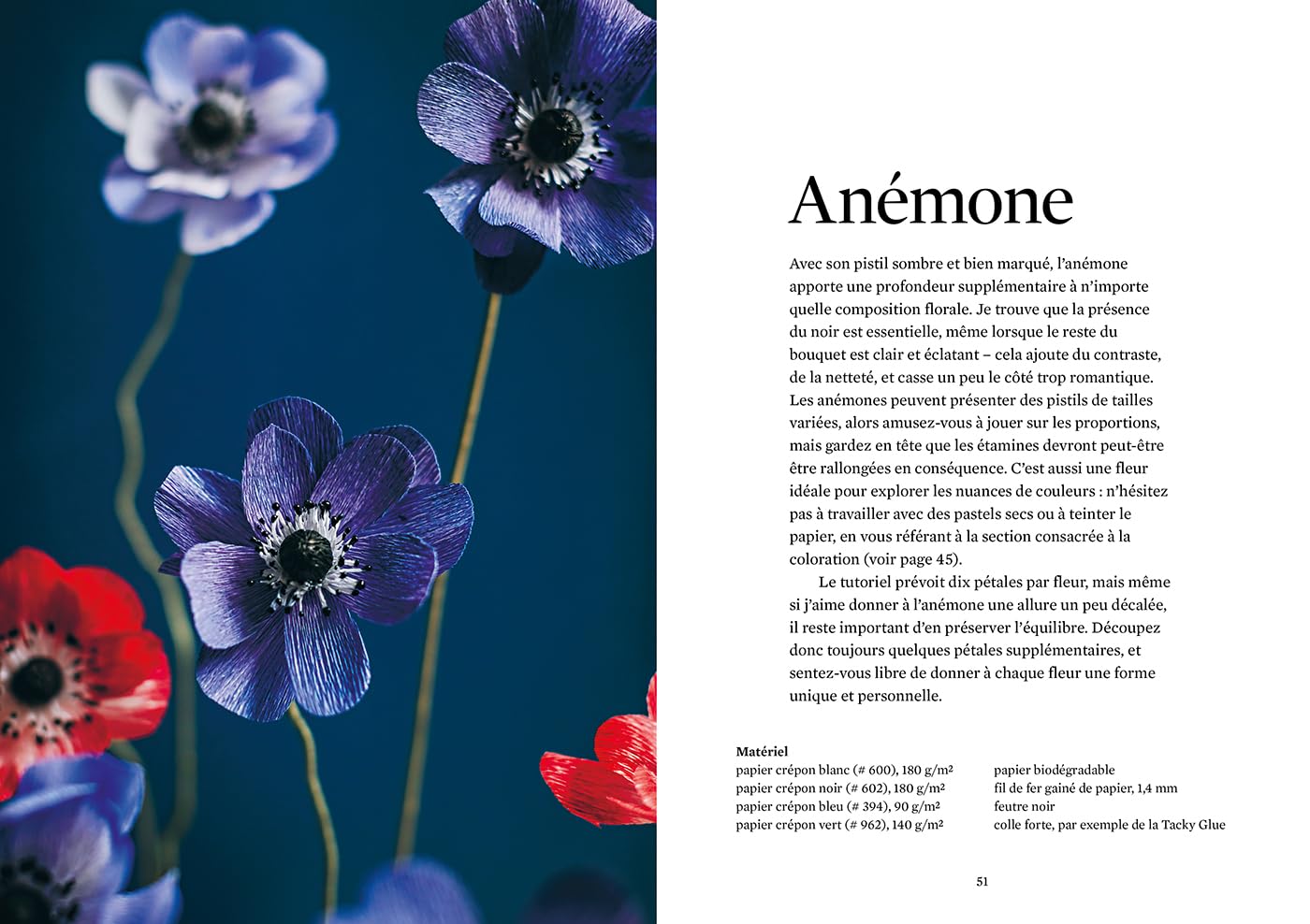 Fleurs en papier