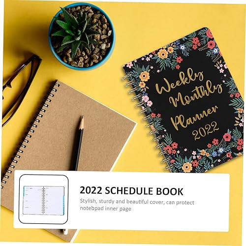 Miniatura 8 de MAGICLULU Agenda mensual 2022 2022 2022, agenda mensual de citas, bloc de notas, planificador de gestión del tiempo, agenda de bolsillo 2022,