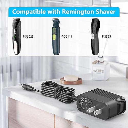 Miniatura 2 de Cargador de 5V 350MA para afeitadora Remington, cable de alimentación de recortadora compatible con Remington PG525D PG6025B PG6015 PG6020 PG6111