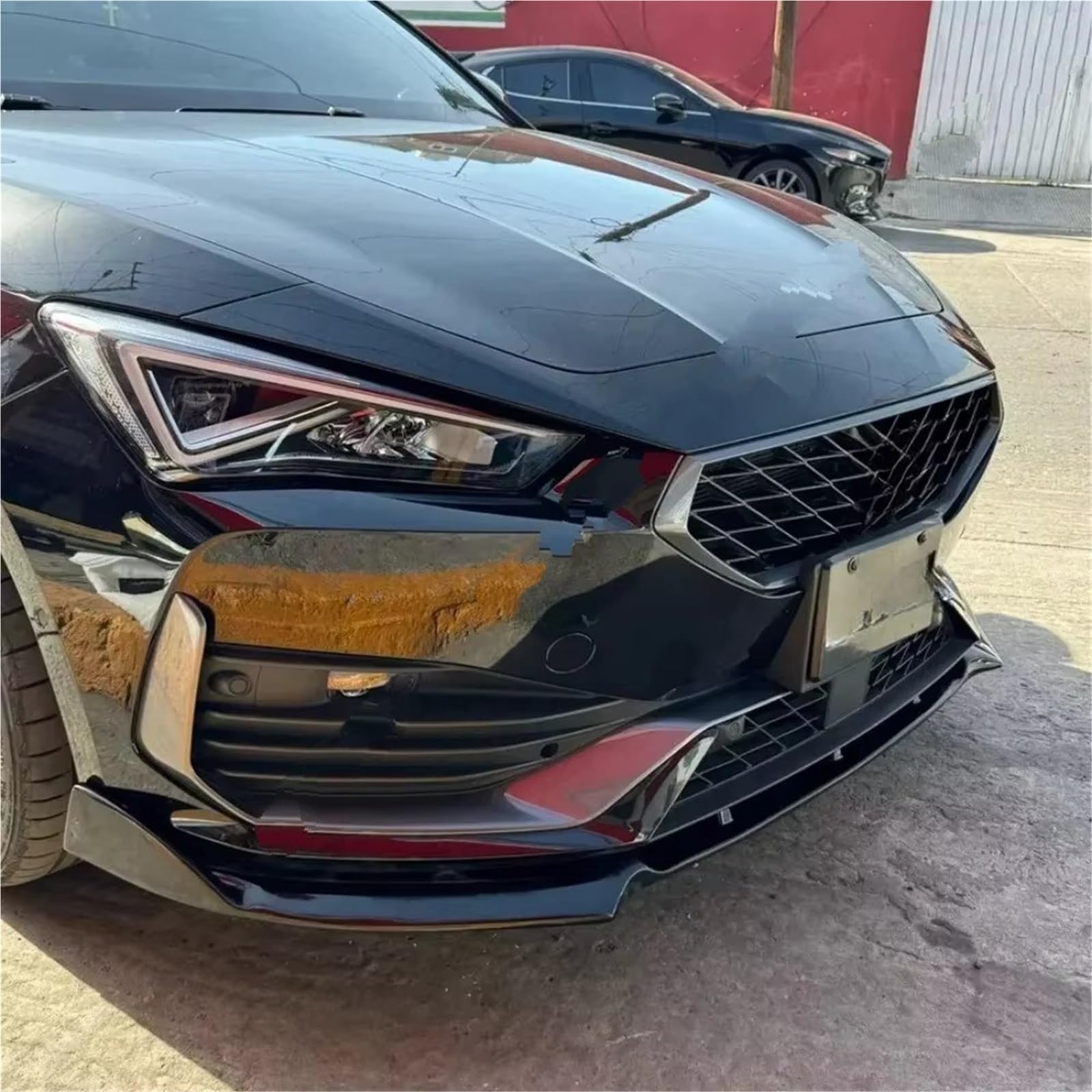 Parachoques Delantero Coche Spoiler Difusor Divisor Alerón Parachoques Delantero para Seat para Leon MK4 4 KL S/SS/CS/T para Cupra 2021-2024 Kit De Carrocería Tuning Kit lip