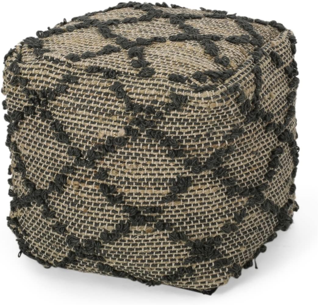 Christopher Knight Home Pouf, Charcoal