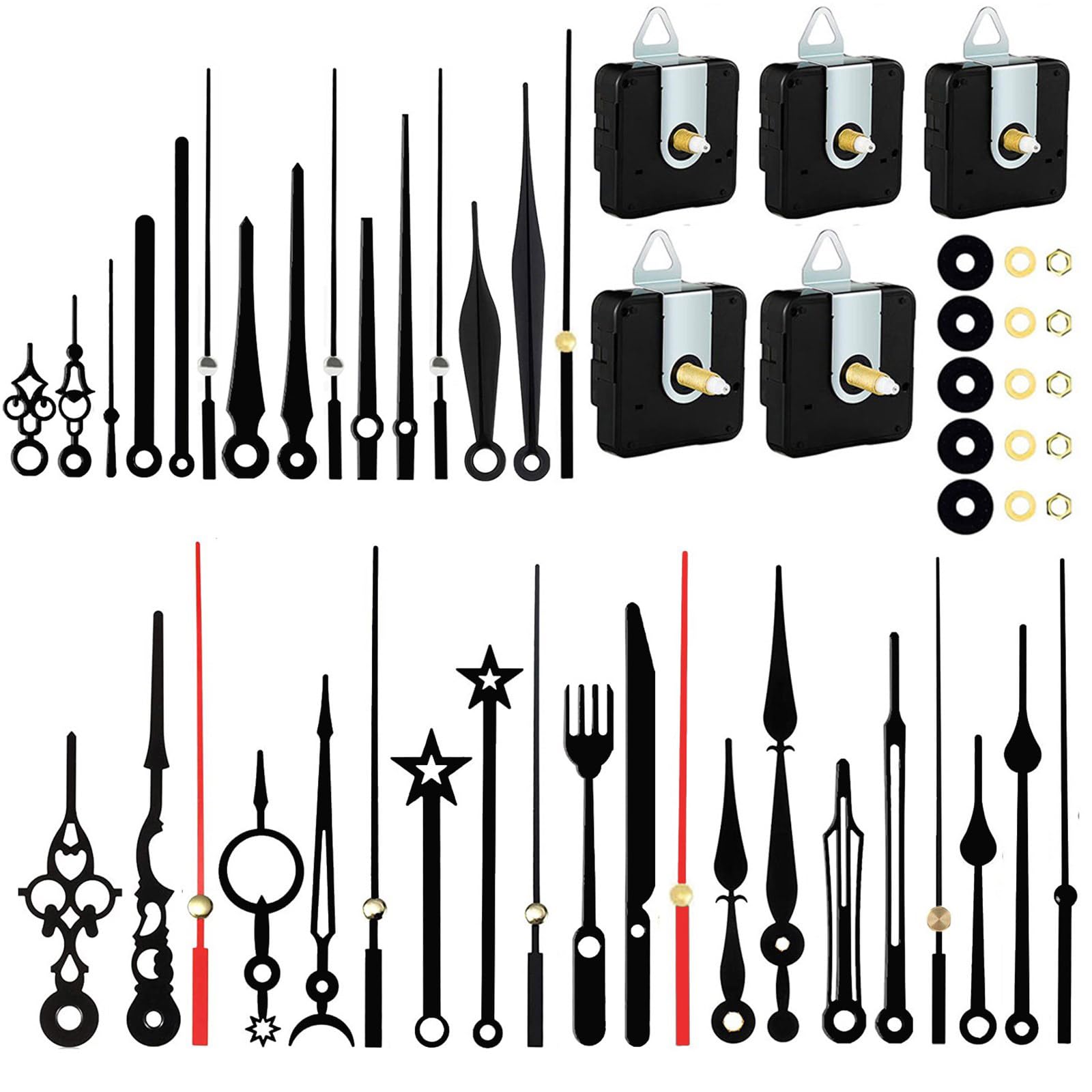 YWLUUOO Quartzs Pendulums Clock Movement Mechanism Repair Parts Replacement with Hands and Pendulums for Clock Repair Movement Kits