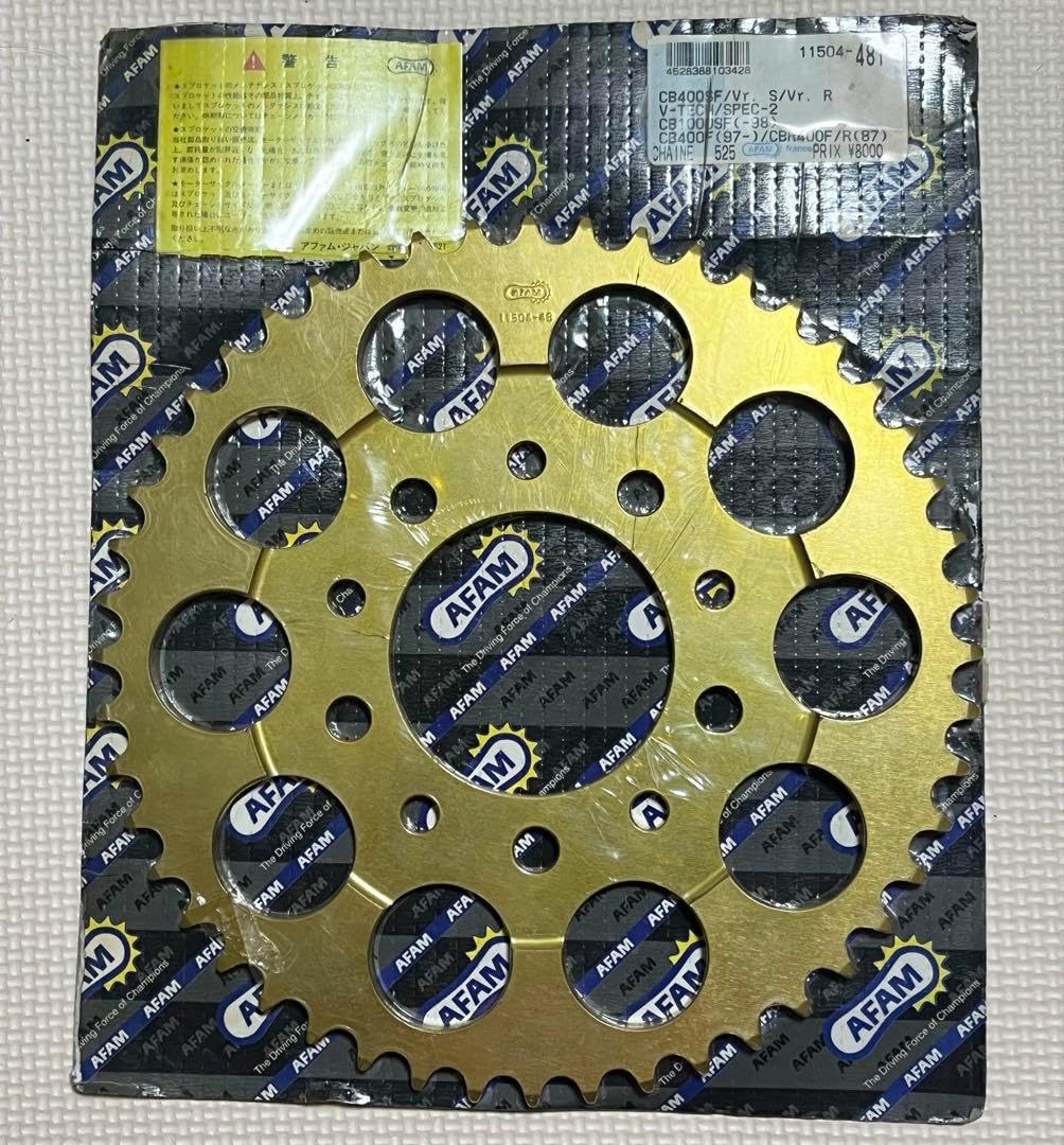 スーツ 送料込 希少品】アファム（AFAM) ゴールドスプロケット 11504-48T
