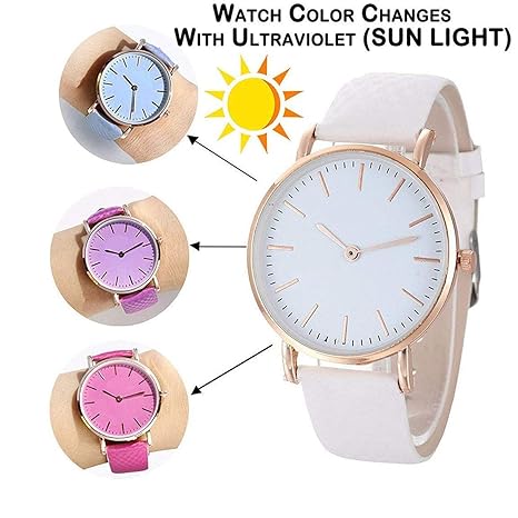 Classy Analogue Black Dial Watch for Women & Girls with Rose Gold Chain