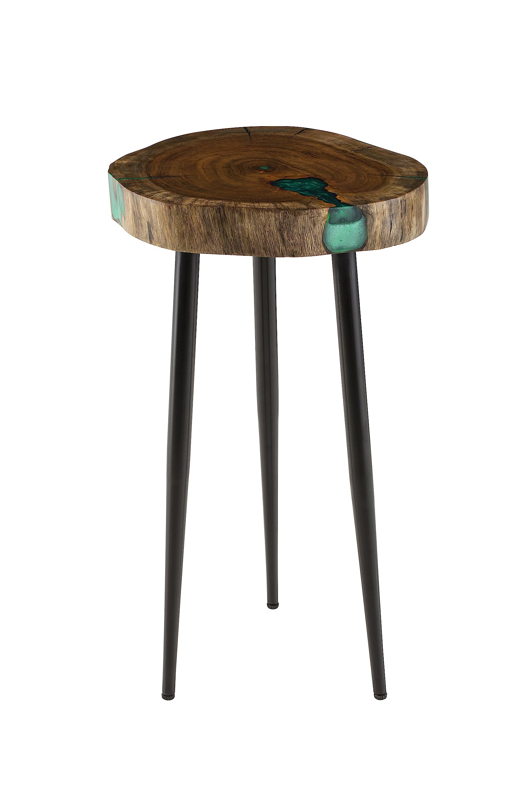 Martin Svensson HomeCooke End Table, Cinnamon, Turquoise, Black