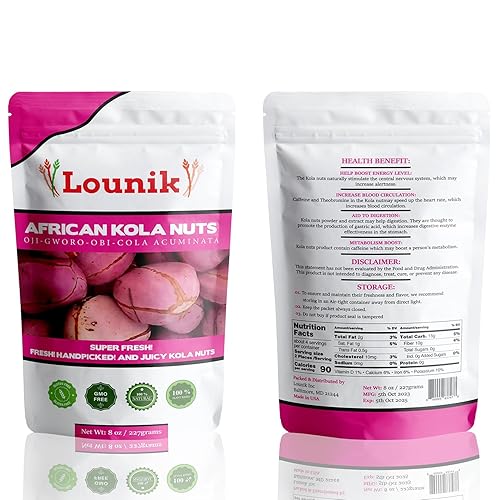 Miniatura 2 de Lounik Nueces africanas de cola 2 lóbulos - 8 oz225g