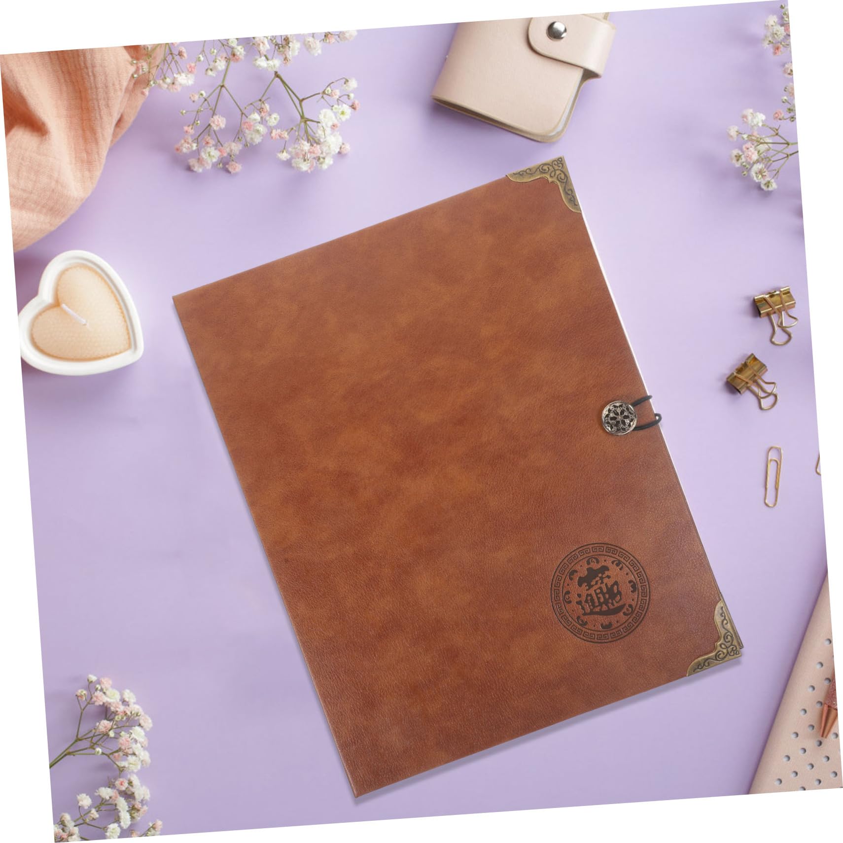 NUOBESTY Geldschein Album aus Pu und Edelstahl Kleines Ordner für Sammelalbum Transparentes Design Wiederverwendbar und Abwischbar Exquisit Verarbeitet