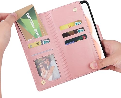 Miniatura 4 de LBYZCASE Funda para Moto G Play 2021, funda tipo cartera para Motorola G Play 2021, de lujo, duradera y de alta calidad, con bolsillo con