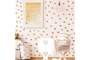 Gold Polka Dot Nursery Wallpaper: A Touch of Boho Glam for Your Walls