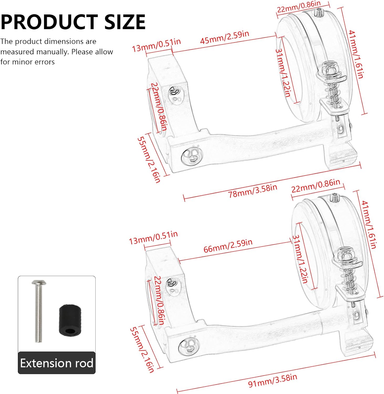 Universal Cruise Control Throttle Assist Thumb Throttle Lock Adapter Assist Clamp Kits Fits for Motorcycles, Motorbike with 7/8" and 1" Diameter Bars Handlebar Accessory Black