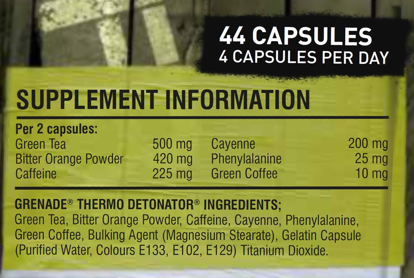 Grenade Thermo Detonator Weight Management Capsules Pack of 44