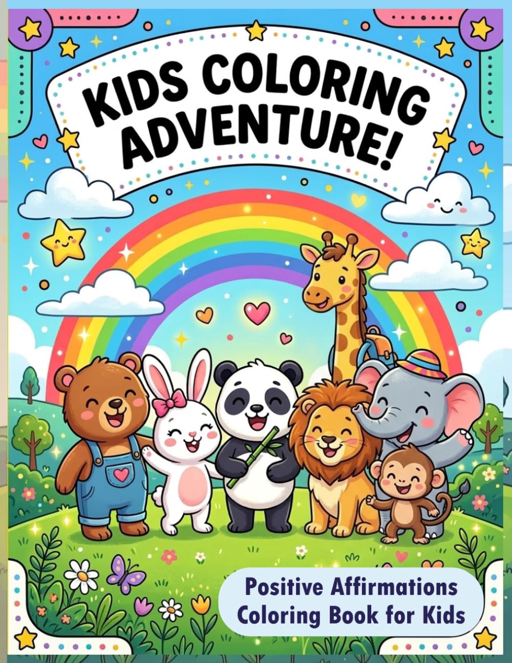Confident Kids Coloring Adventure ! Positive Affirmations Coloring Book for Kids: Confidence Building, Self Love, Kindness and Growth Mindset Coloring Book for Boys & Girls Ages 4–8