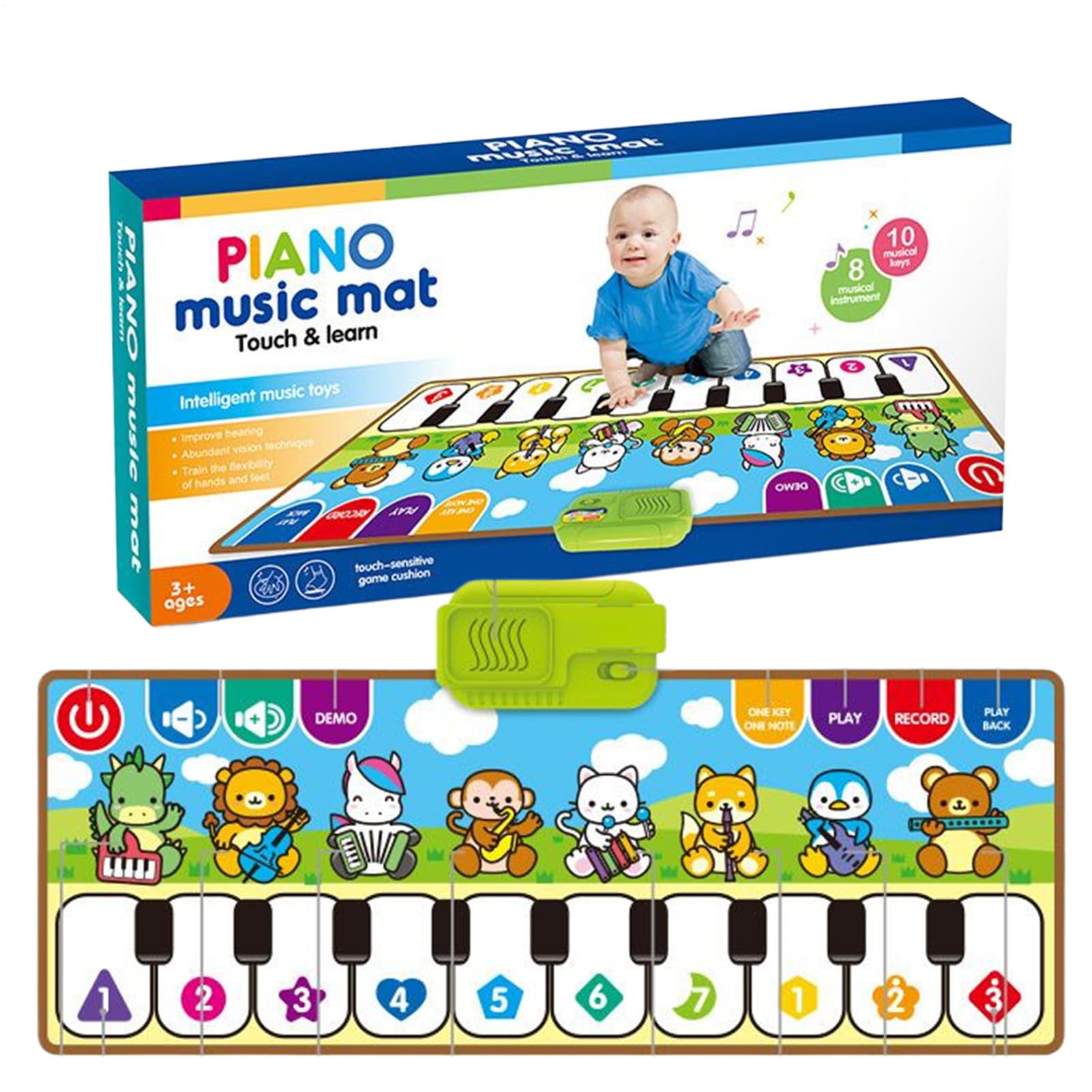 Tapete De Piano | Alfombra Infantil Electrónica - Sensorial con Baile Y Música para Niños