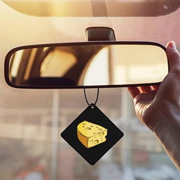 Cheese Car Air Fresheners Hanging Fragrance Scented Cards Aromatherapy Tablets for Car Decor