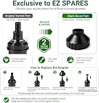 EZ SPARES 7PCS Micro Vacuum Attachment,Universal Vacuum Cleaner Attachment, Mini Micro Kit Keyboard Crevice Cleaning Tool Brush Kit