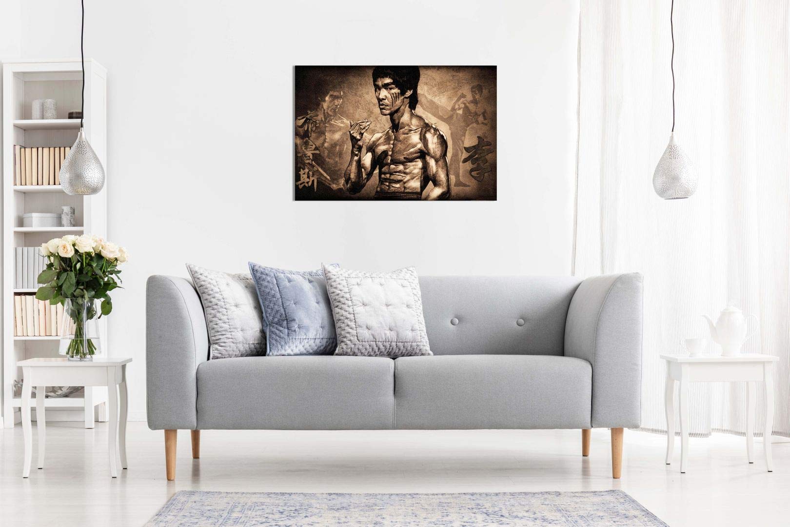 Panther Print Bruce Lee Martial Arts Kunstdruck auf Leinwand, 30 x 20 cm
