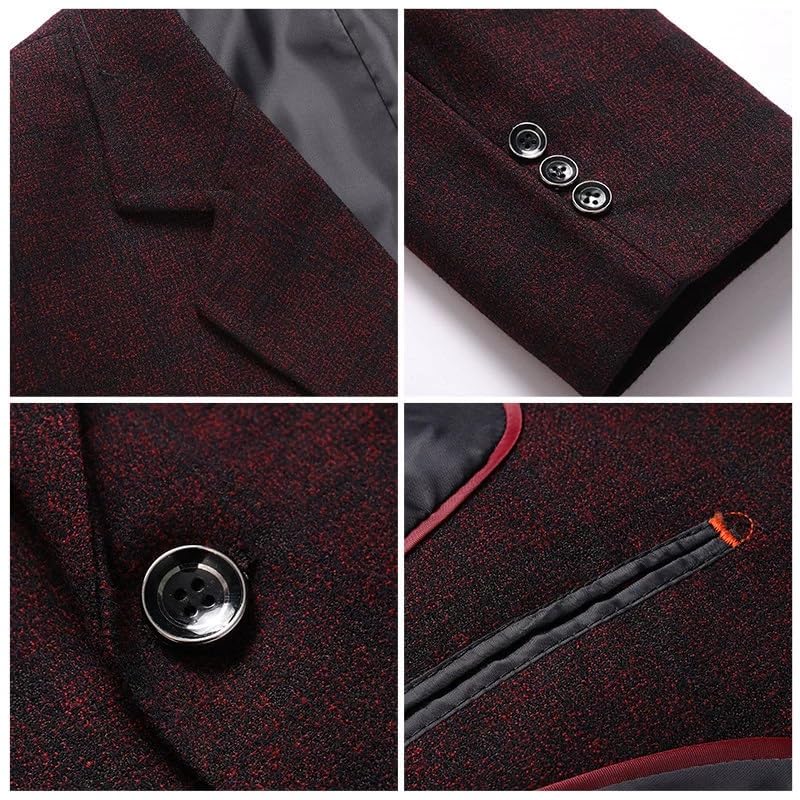 Men's Korean Style Slim Fit Business Casual Suit Jacket Spring Fall Sport Coat for Professionals3