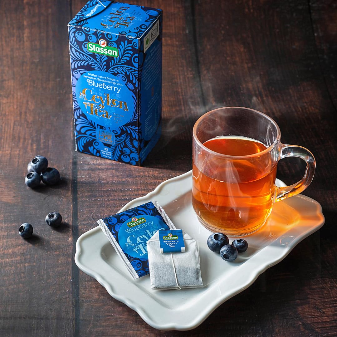 The Infinity Box Ceylon Blueberry Tea | 25 Tea Bags (1.5g Each) | Imported from Sri Lanka | Naturally Caffeine-Free, Fruity & Aromatic | Rich in Antioxidants | Enjoy Hot or Iced - Image 6 thumbnail