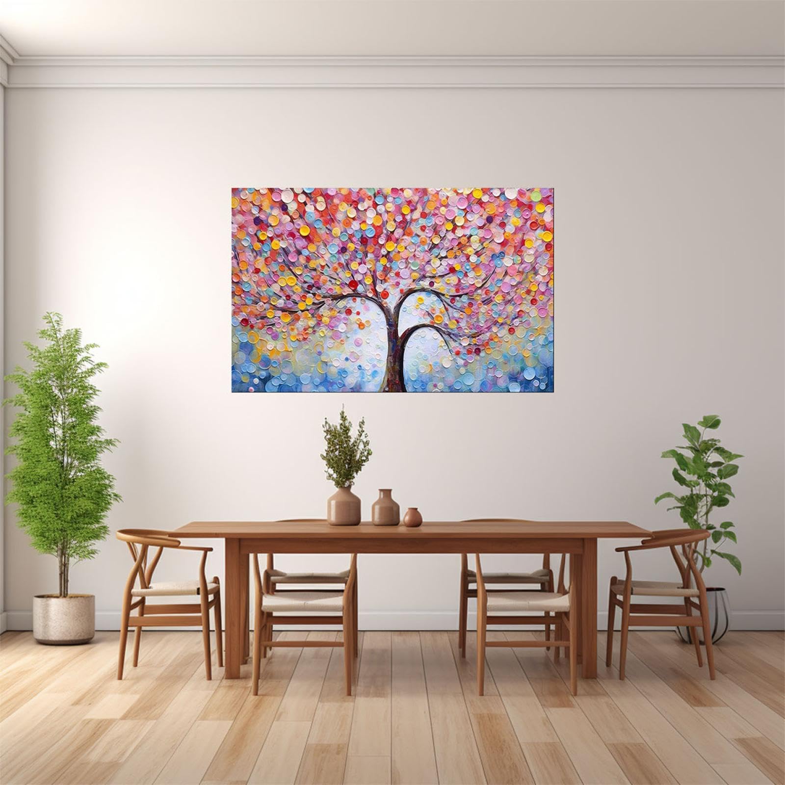 Amazon.co.jp: JOSUE 命の木 絵画 アートパネル インテリア 特大