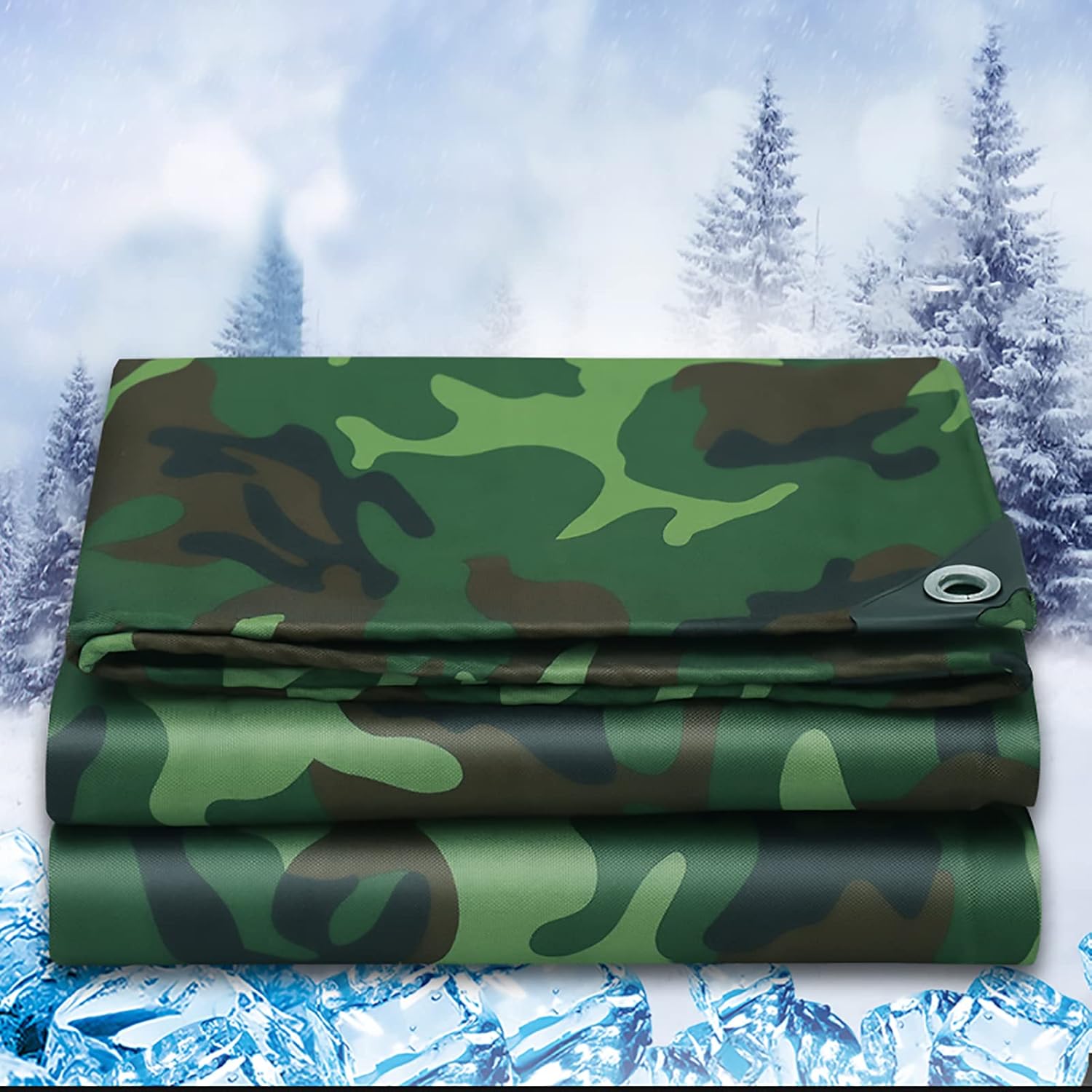 迷彩 レインクロス 防水シート 屋外シート ターポリンカバー 引裂きに