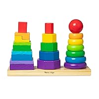 Algopix Similar Product 5 - Melissa  Doug Geometric Stacker 