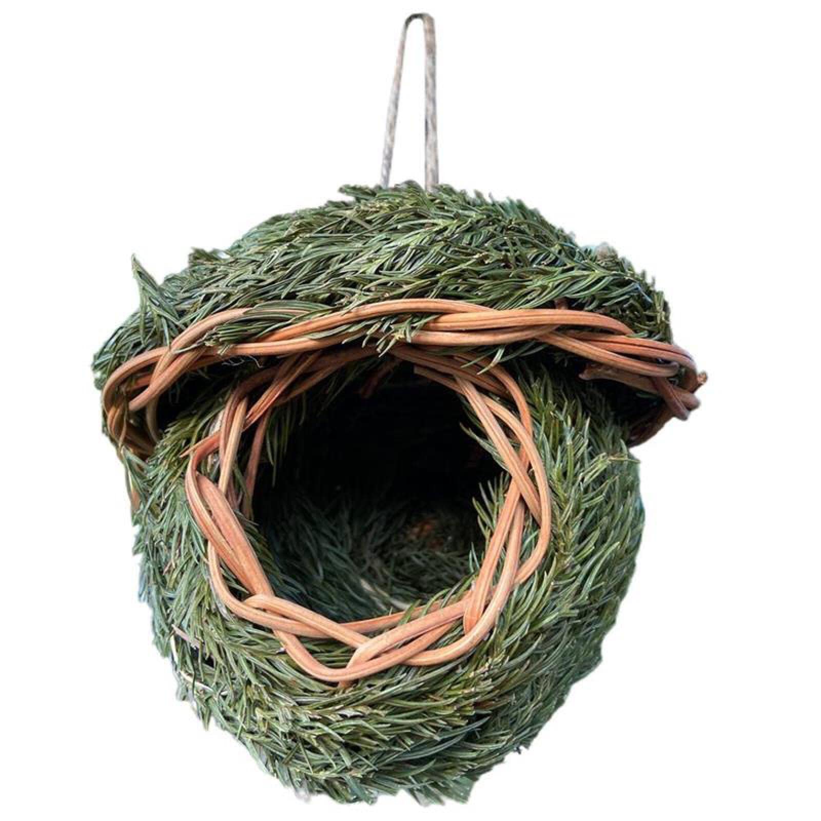 Hamaca para hámsters, Casa Nido for pájaros, Jaula for, for for Exteriores, Refugio Colgante Tejido, Casas for, Cama for, Decoraciones for jardín y Patio