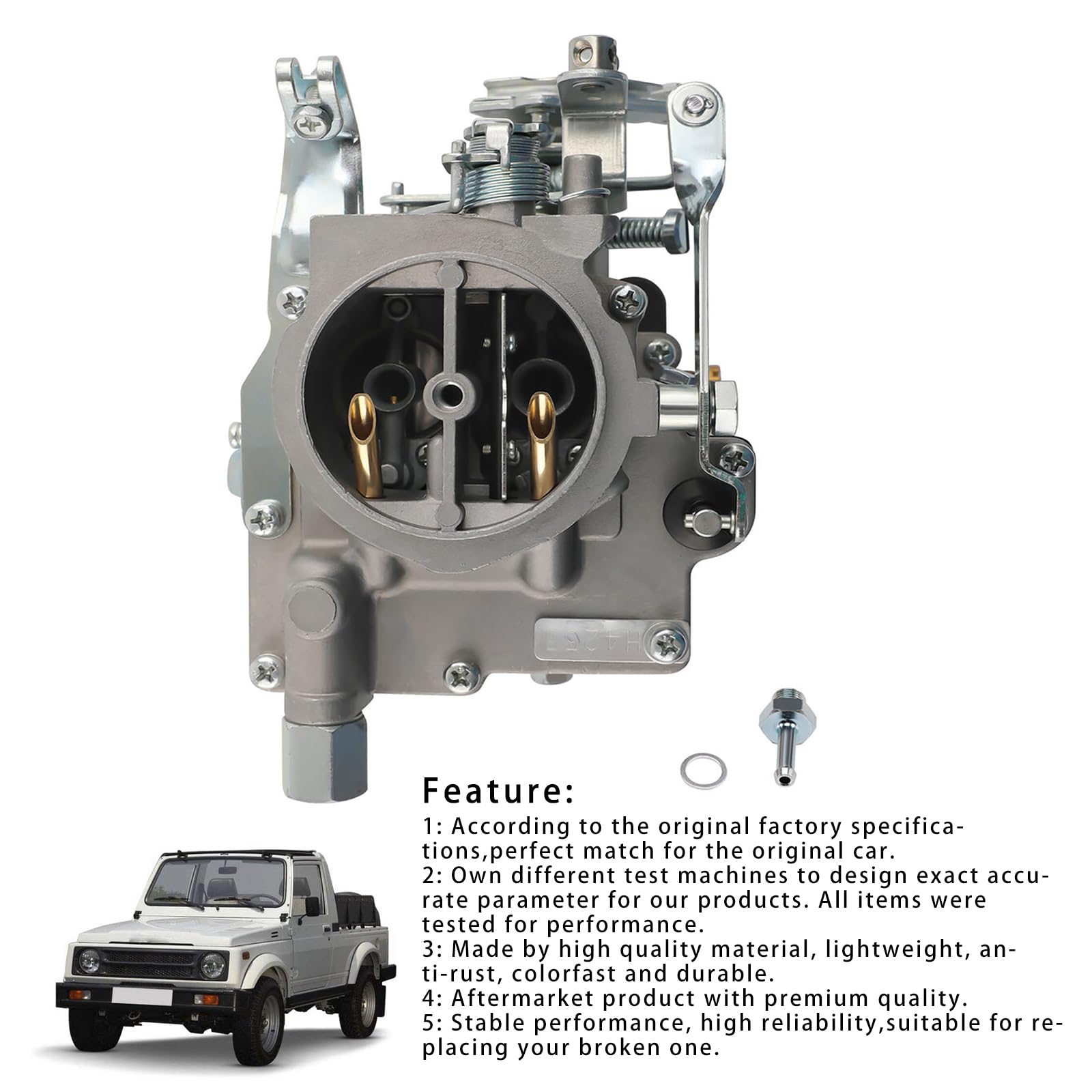 Carb Carby Carburetor Apto para Suzuki Jimny Samurai 1986-1988 1.3L SJ413 JA51 Sierra