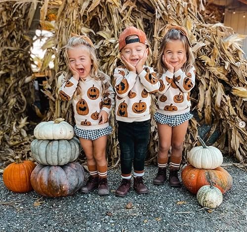 Miniatura 3 de Baby Halloween Outfit Boy Girl Pumpkin Patch Sweatshirt Romper Sweater Shirt Cute Newborn Toddler Clothes