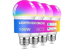 Novostella Smart Bulbs 100W Equivalent, Seamless Smart Home Integration