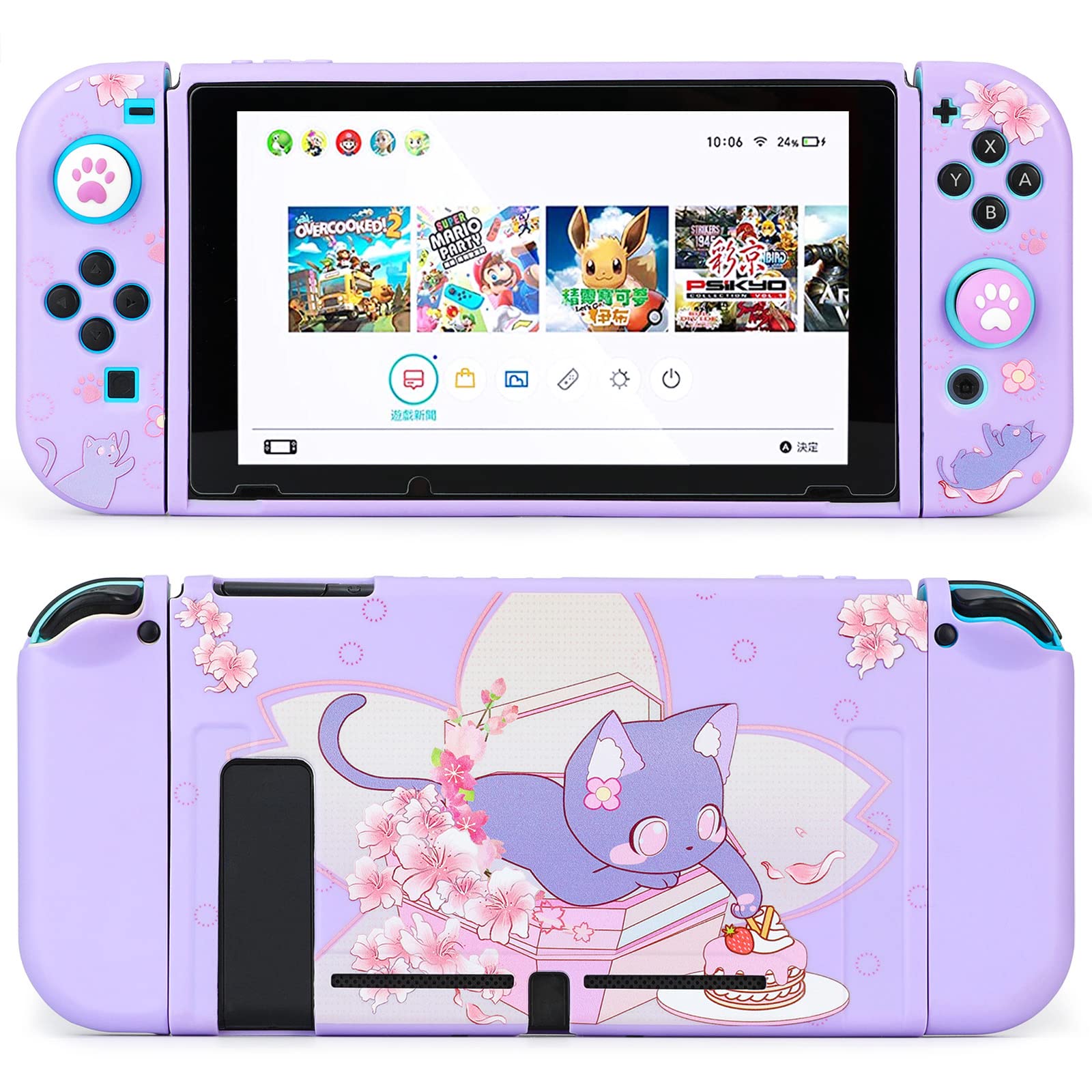 AUCHOIS LightPro Dockable Case Nintendo Switch - Cute Protecti
