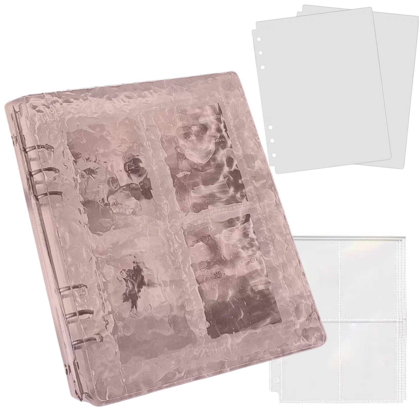 Amazon.co.jp: Copeflap シール帳 トレカケース A5 透明 6穴バインダー