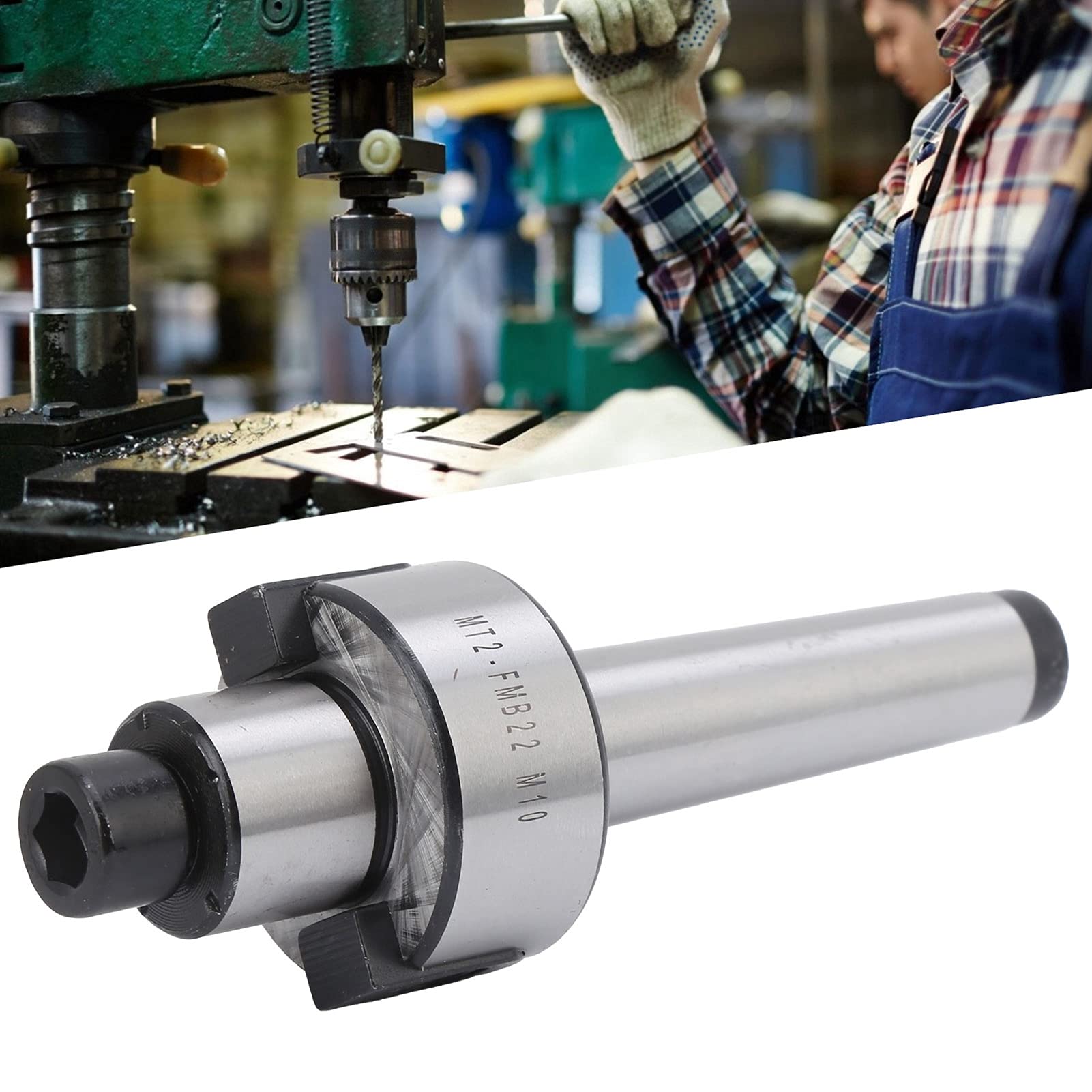 Planfräser-Stange, Fräsenfräser hohe Härte MK2-FMB22-M10 Werkzeughalter Fräsmaschinenhalter CNC Stirnfräser für Fräsmaschinenfräser