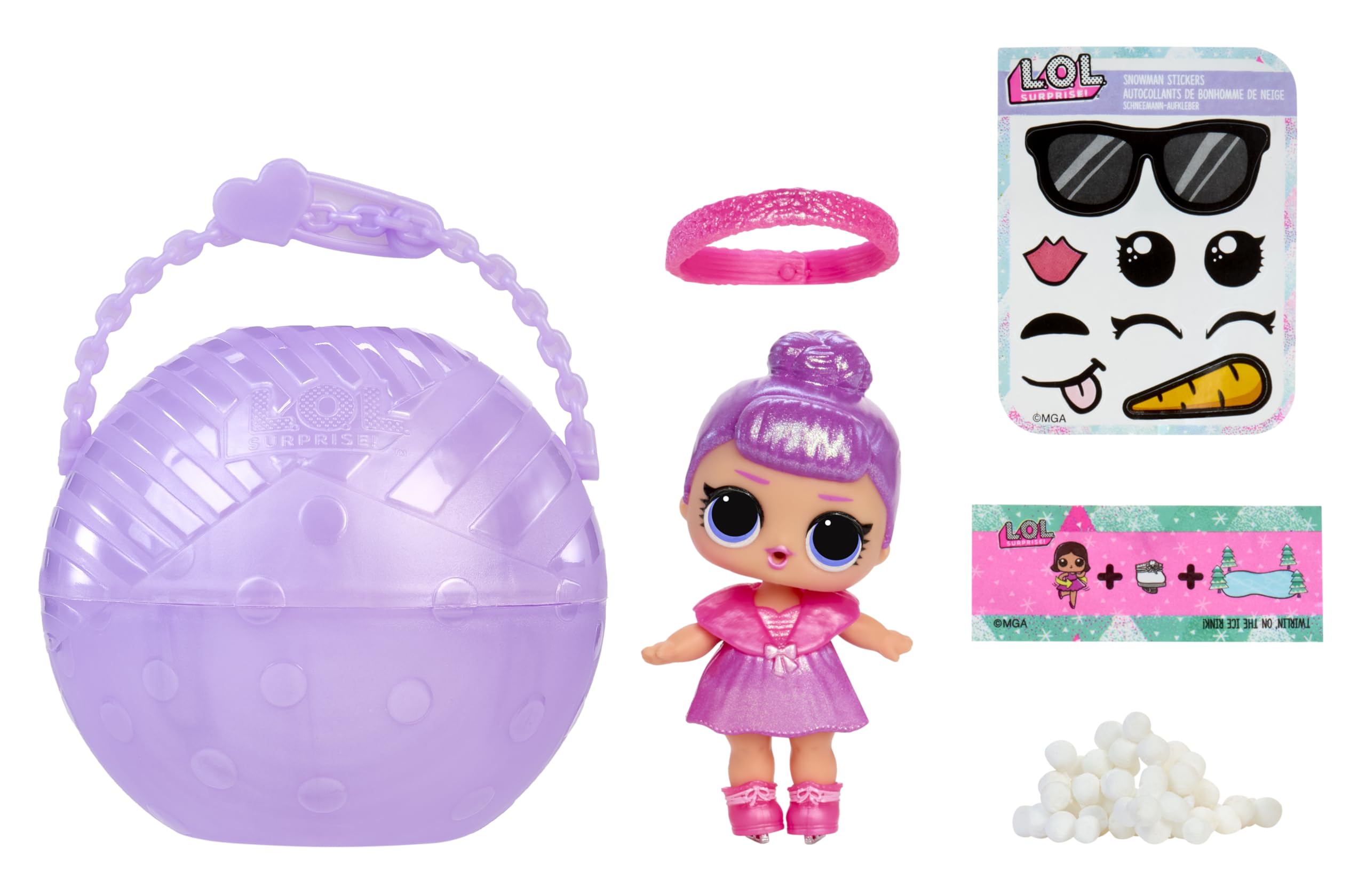L.O.L. Surprise! Snow Style Tots - Includes 1 Doll, Blind Packaging, Winter-Themed Fashion Dolls, Collect All 8