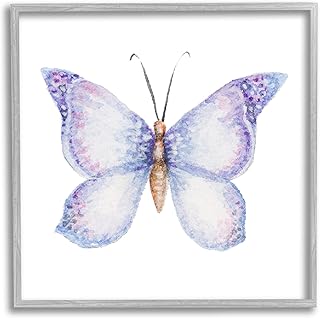 Stupell Industries Lovely Purple Butterfly Wings Animal Insect Painting, Design by Janice Gaynor