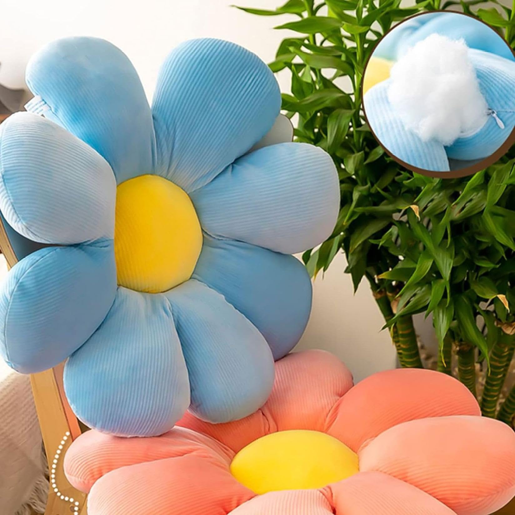 Amazon.co.jp: 座布団 花柄 クッション クッションフロア 和室 事務