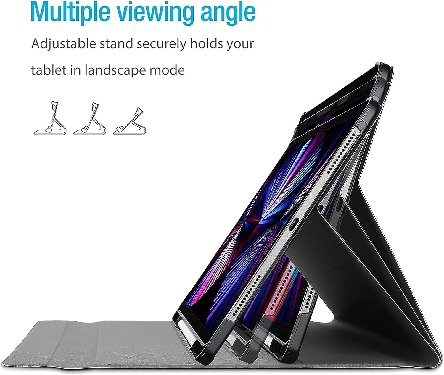 ProCase iPad Pro 11 Keyboard Case 2021 2020 2018 Bundle with Matte Screen Protector for iPad Pro 11’’ 3rd Gen / 2nd Gen / 1st Gen