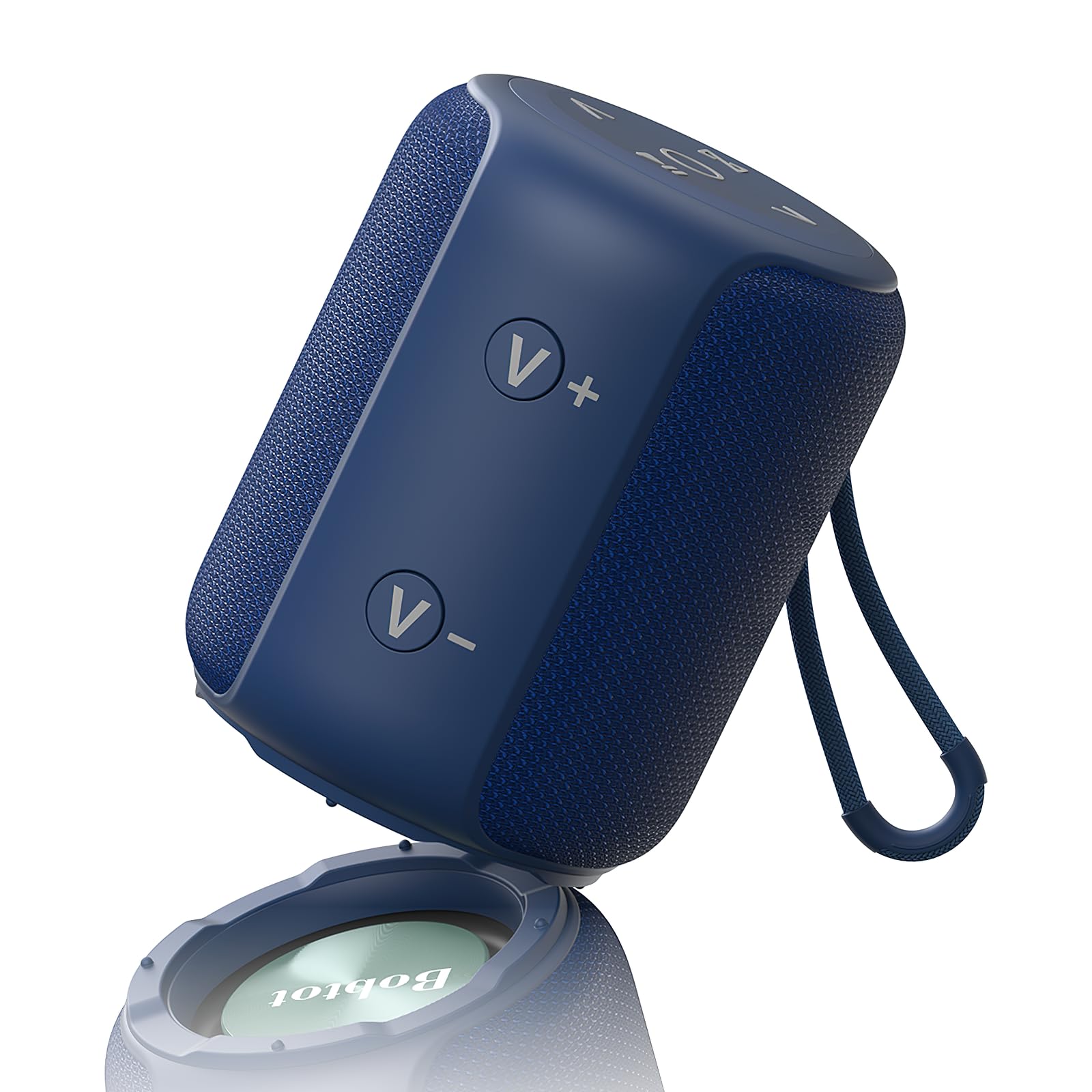 Bobtot Tragbarer Bluetooth-Lautsprecher, 5W IPX6, Blau