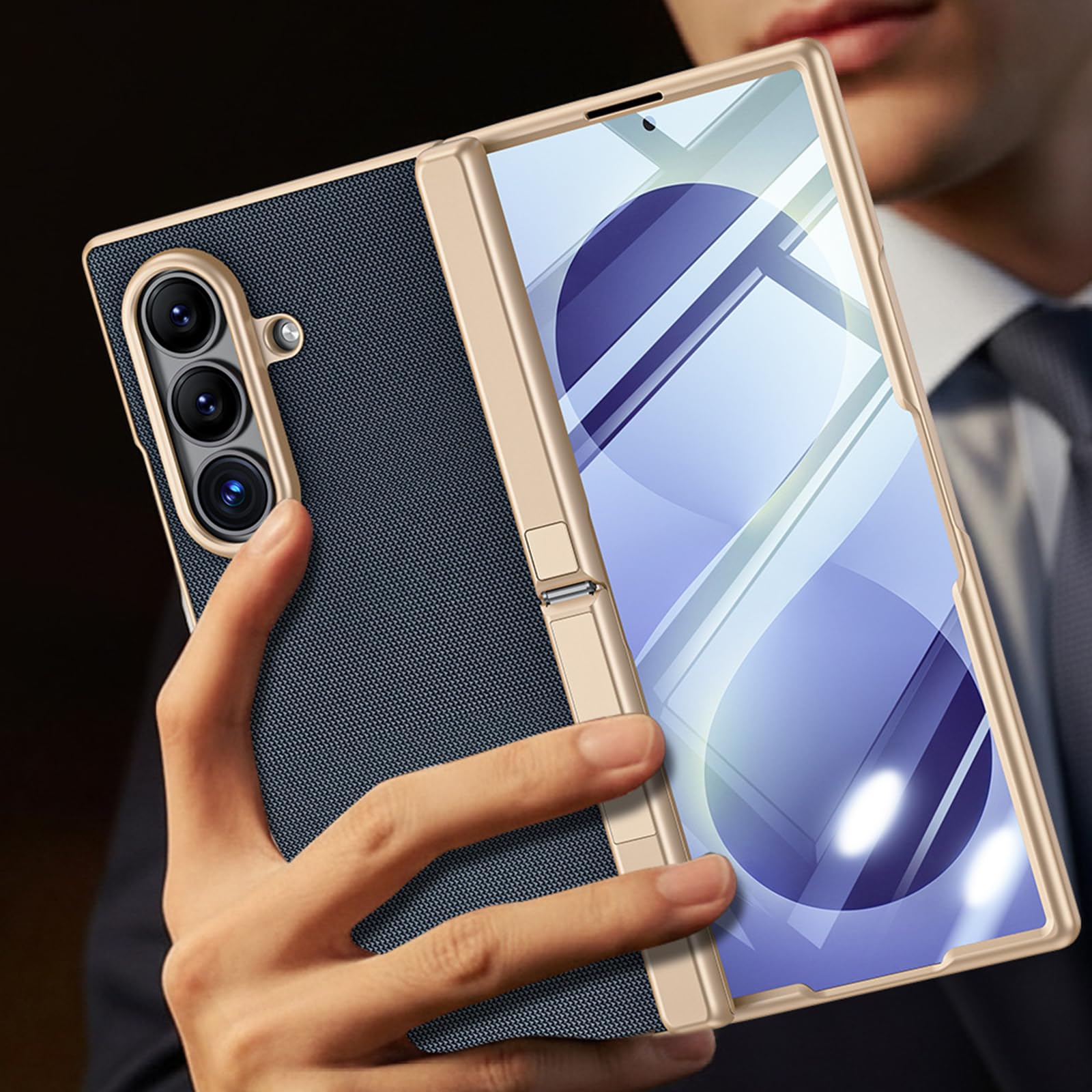 Anty spia Case dla Samsung Galaxy Z Fold 8 Ultra, składany stojak