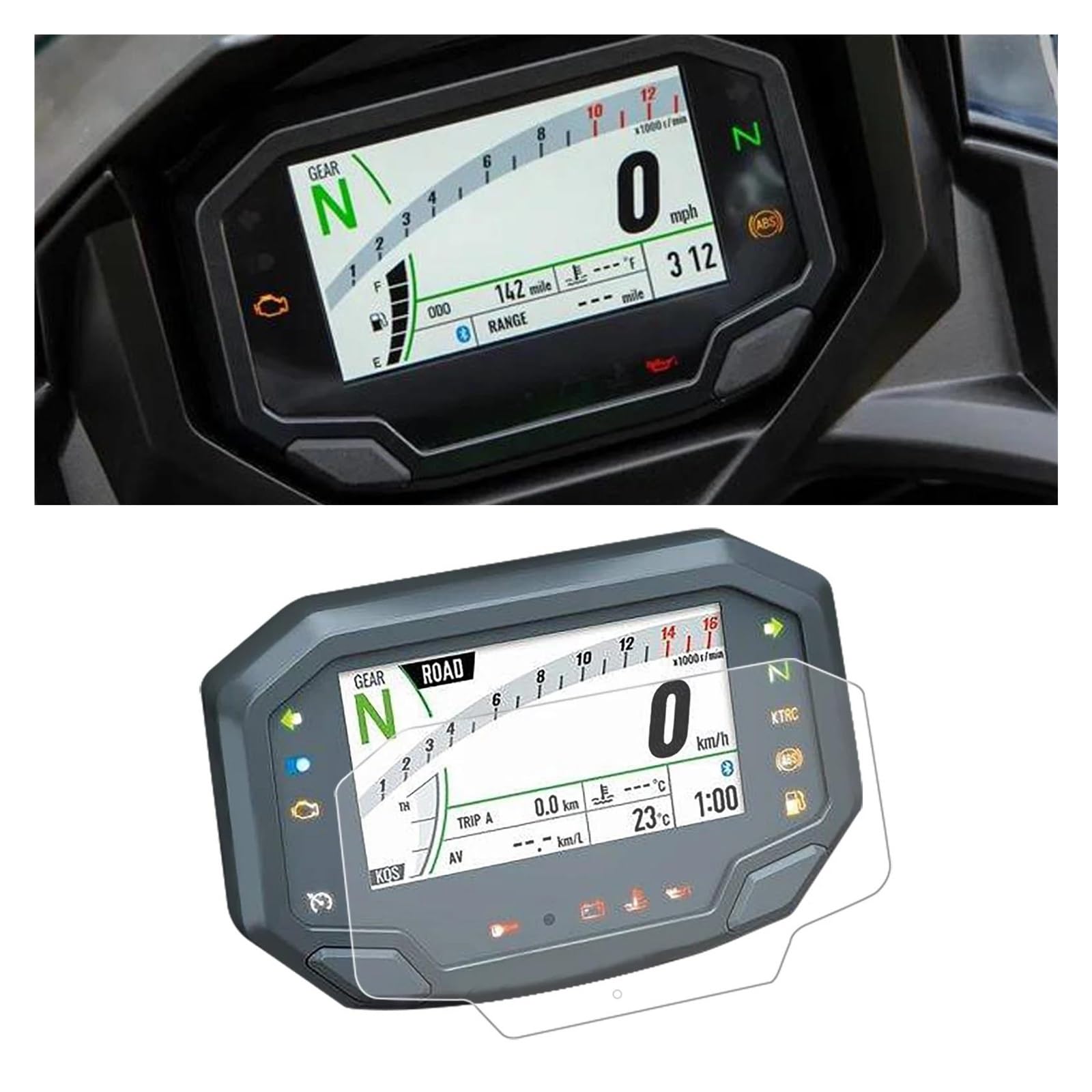 Displayschutzfolie Für Das Kombiinstrument Von Für Z500 Z650 500 650 1000SX ZX-6R 7 Z 900 SE Motorrädern(2 PCS)