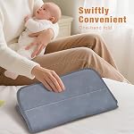 Lekebaby Portable Changing Pad, Waterproof Baby Changing Mat, Foldable Travel Diaper Chang Pad, Grey