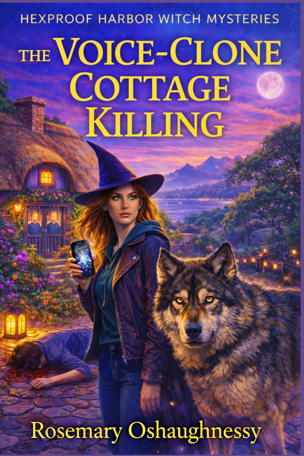 The Voice-Clone Cottage Killing: A Witchy Paranormal Cozy Mystery with a Wolf Sidekick (Hexproof Harbor Witch Mysteries)