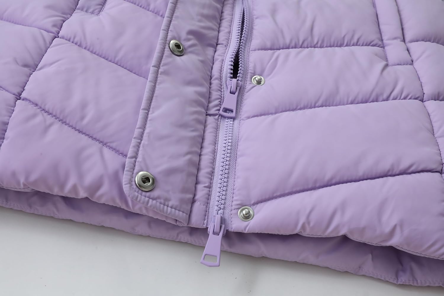 Girls Long Puffer Jacket with Faux Fur Hood,Winter Warm Down Coat for Kids Outerwear - Image 7