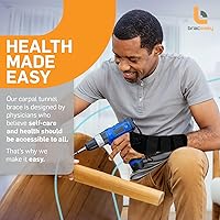 Vista 2 de Carpal Tunnel Wrist Brace: Wrist Support Brace/Hand Brace For Carpal Tunnel Relief, Tendonitis, Wrist Brace For Arthritis Pain And Support, Wrist