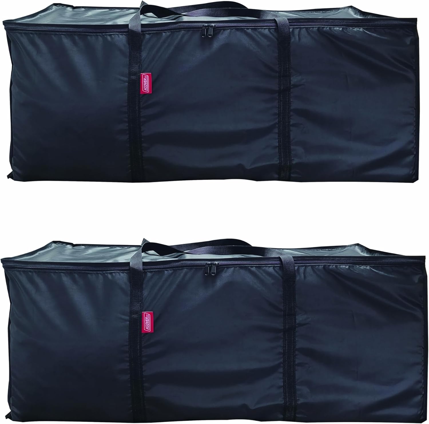 Large Moving Bags 4 Pack Black Heavy Duty Totes For Storage, Wrap Around Handles, Storage Bags for Space Saving
