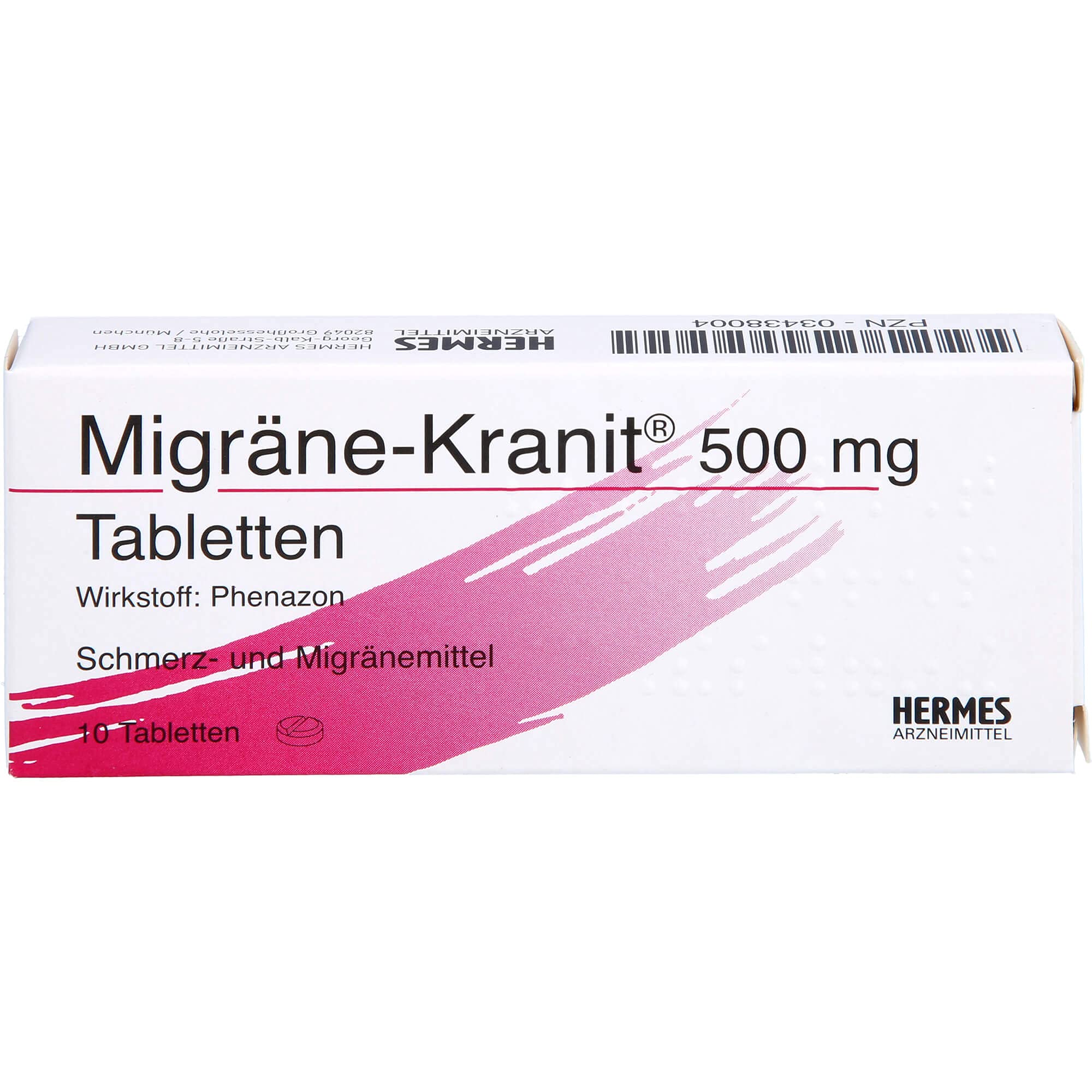 Migräne-Kranit 500 mg Tabletten – Packung 10 Stück