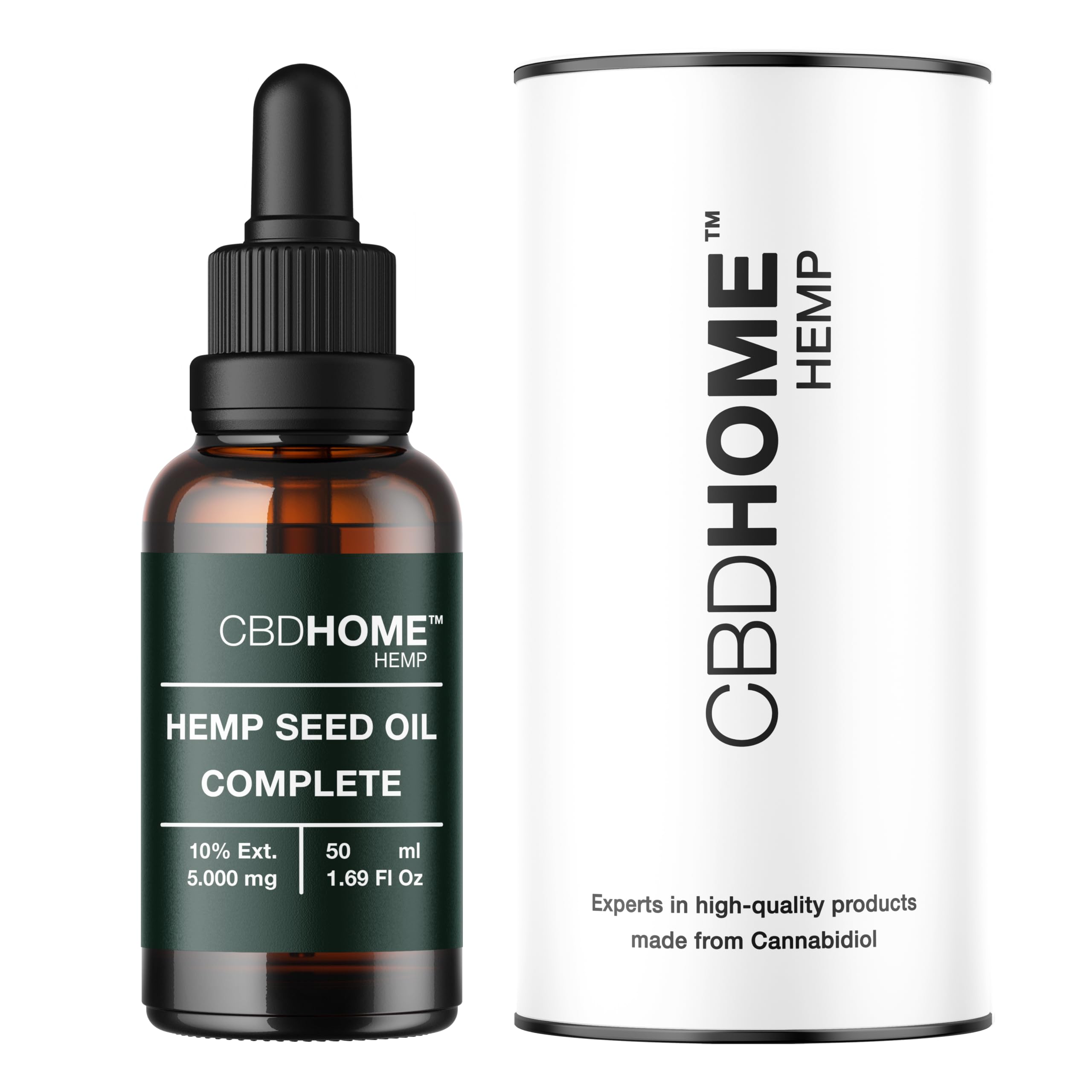 Hemp Seed Oil Max 10% - 50 ml - Organic Coconut and Hemp Seed Base