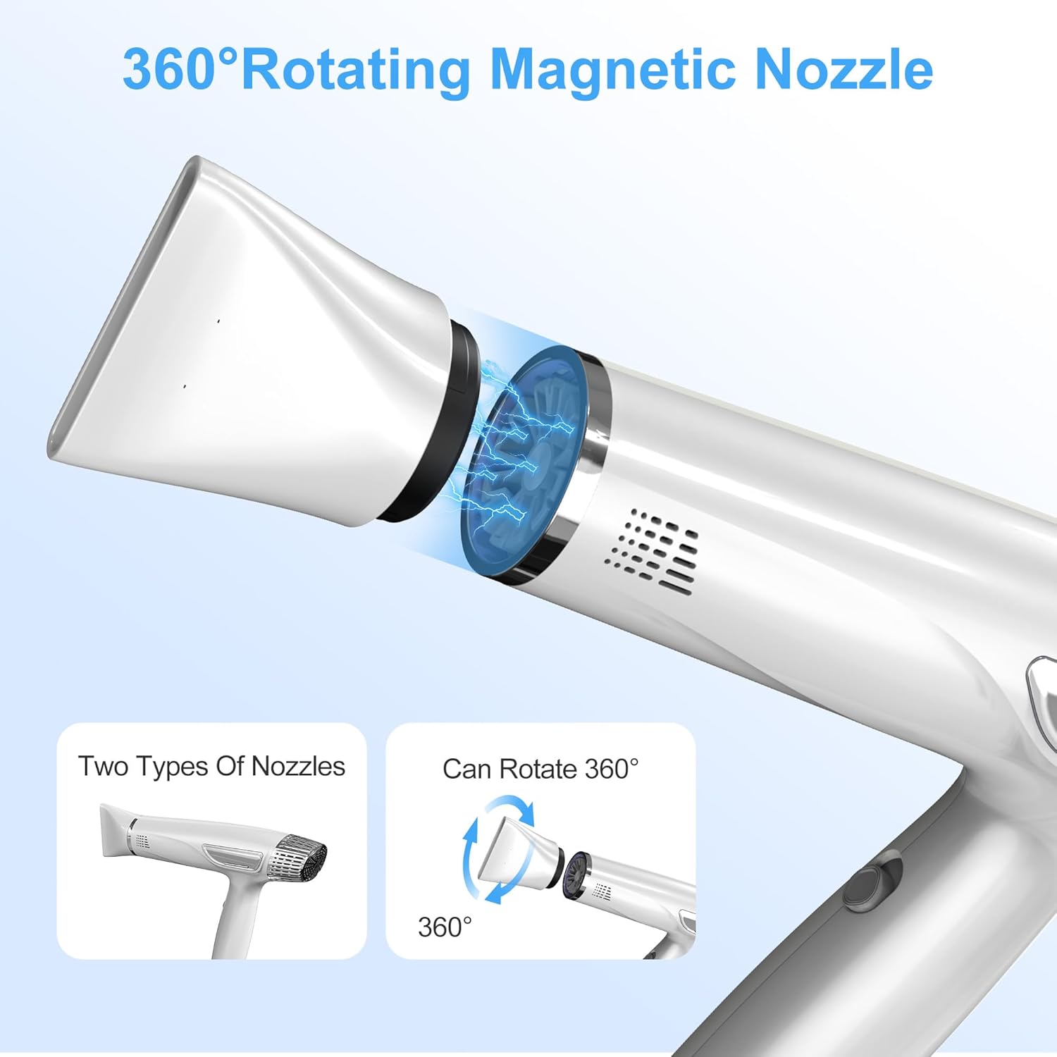High-Speed Hair Dryer, 110,000 RPM Powerful Motor, 1600W Strong Power, Intelligent Heating and LED Display, Suitable for Fast Drying at Home and Salon, take Care of Your Hair