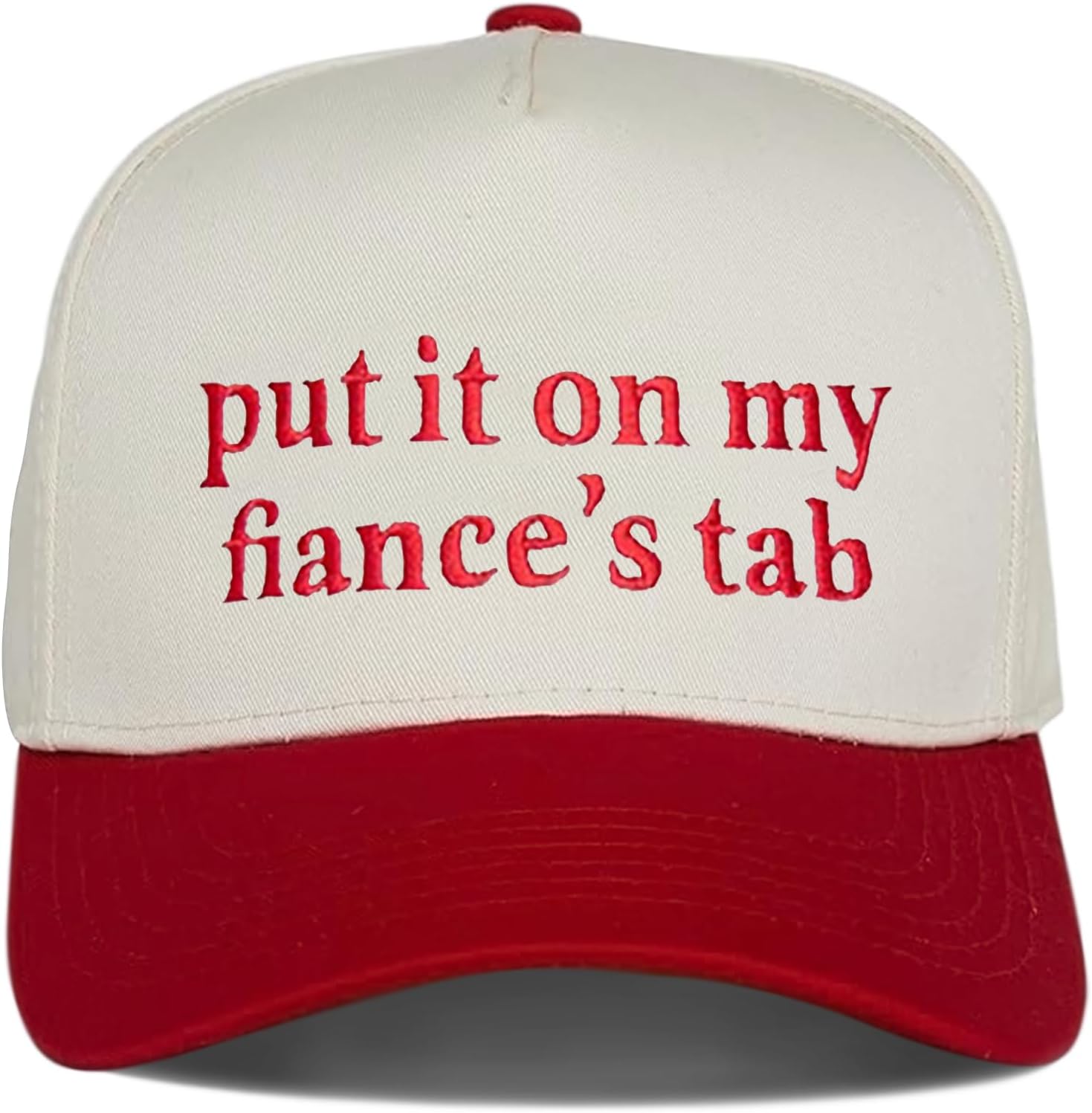 Put It On My Husband's Tab Funny Trucker Hats Women Vintage Adjustable Baseball Cap Embroidery Fashion Trucker Hat